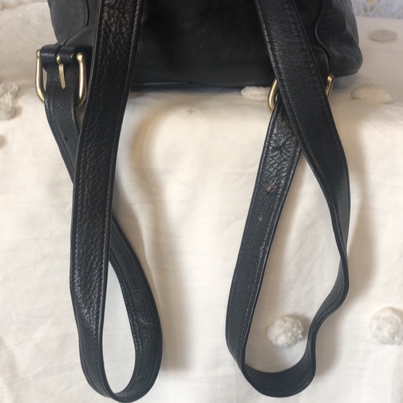 PRIVATE STASH BY SHARMASTER Leather Company black leather backpack. - Picture 8 of 14